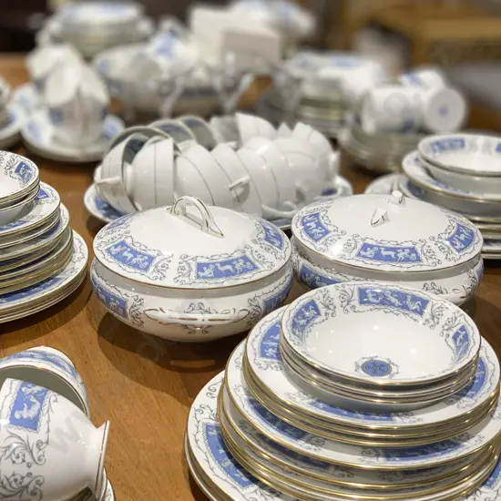 Coalport "Revelry"  Dinner Service (Damage to Lid of One Tureen)