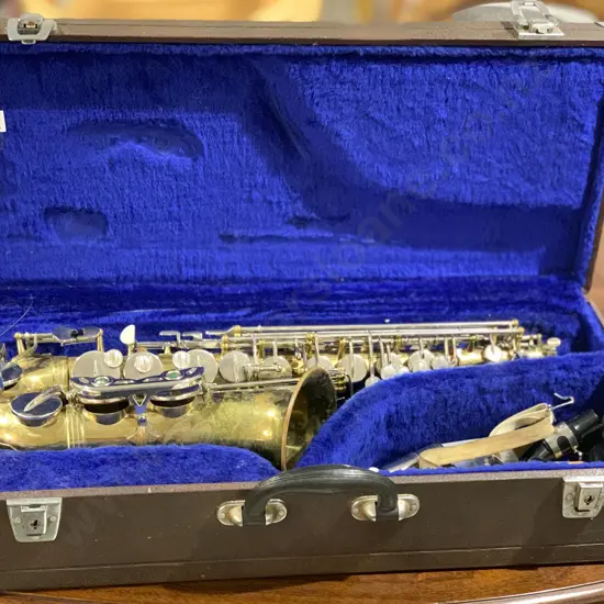 Saxophone in Case