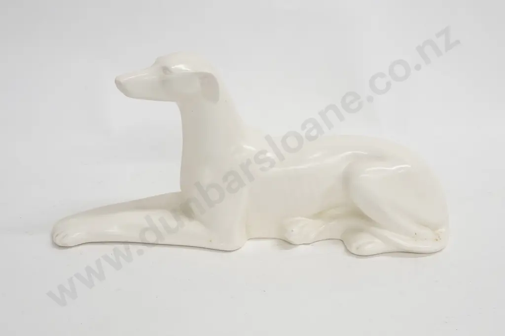 Spode White Glazed Greyhound Image 1++