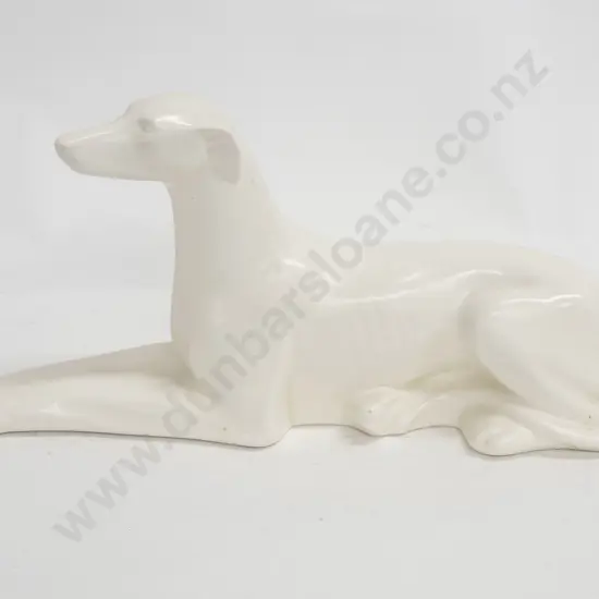 Spode White Glazed Greyhound