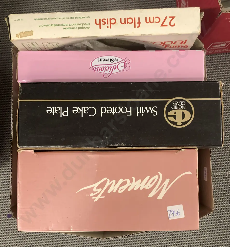 Two Boxes of Kitchen Crockery and Boxed Kitchenware Image 1++
