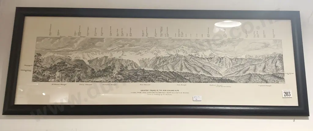 Print of New Zealand Alps Image 1++