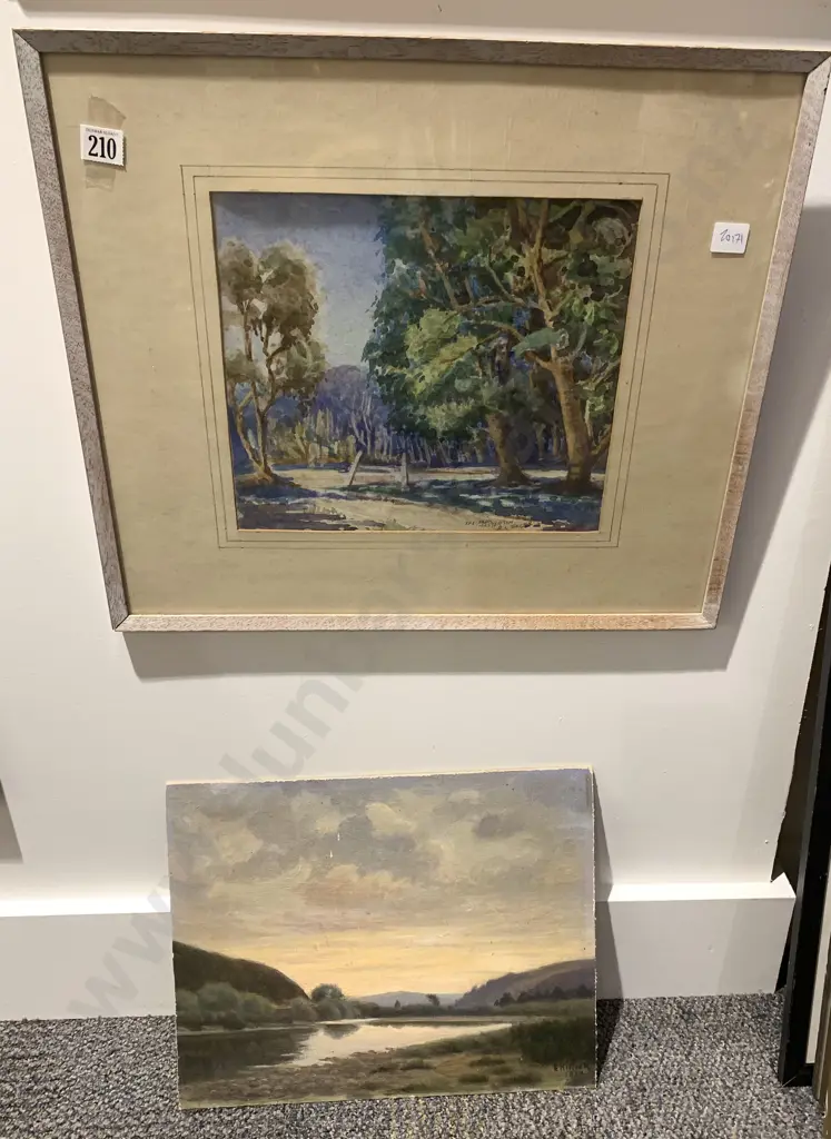 R. L. Tingey "The Park Masterton" and Small Oil (2) Image 1++