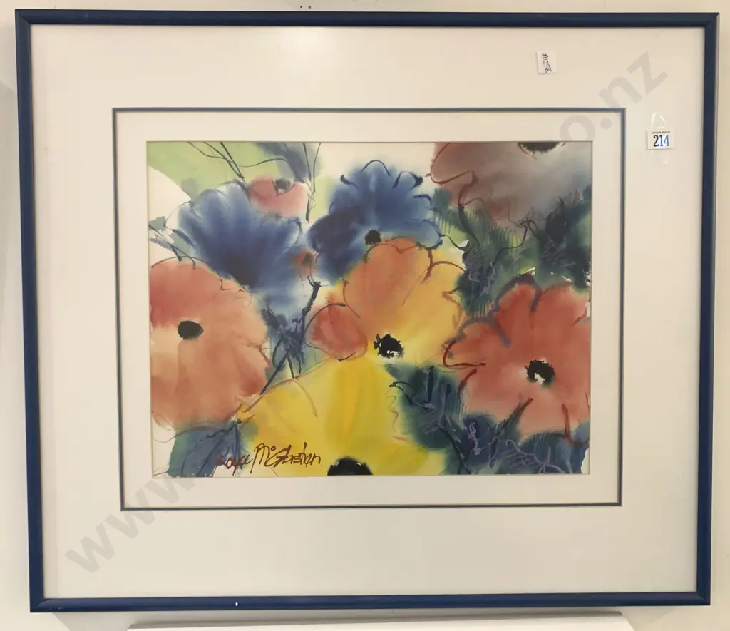 Royce McGlashan Floral Study Watercolor Image 1++