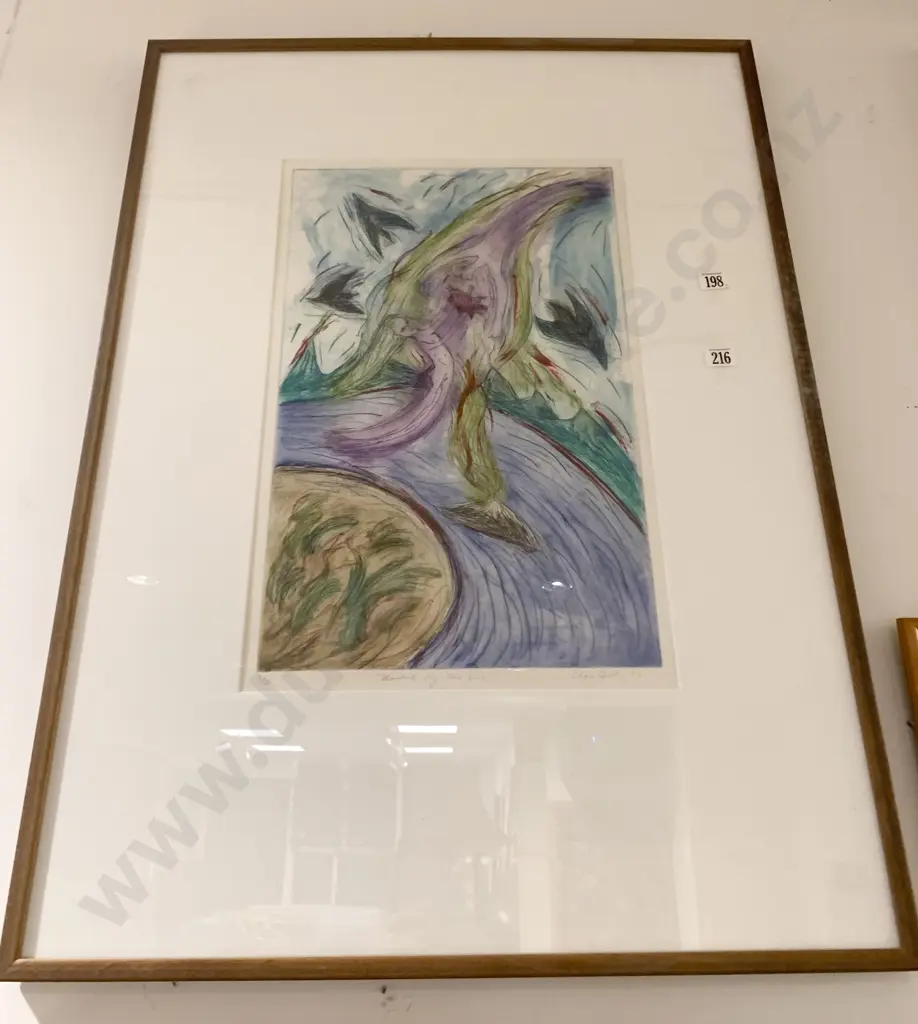 Charo Oquet Etching "United By The Fire" Image 1++