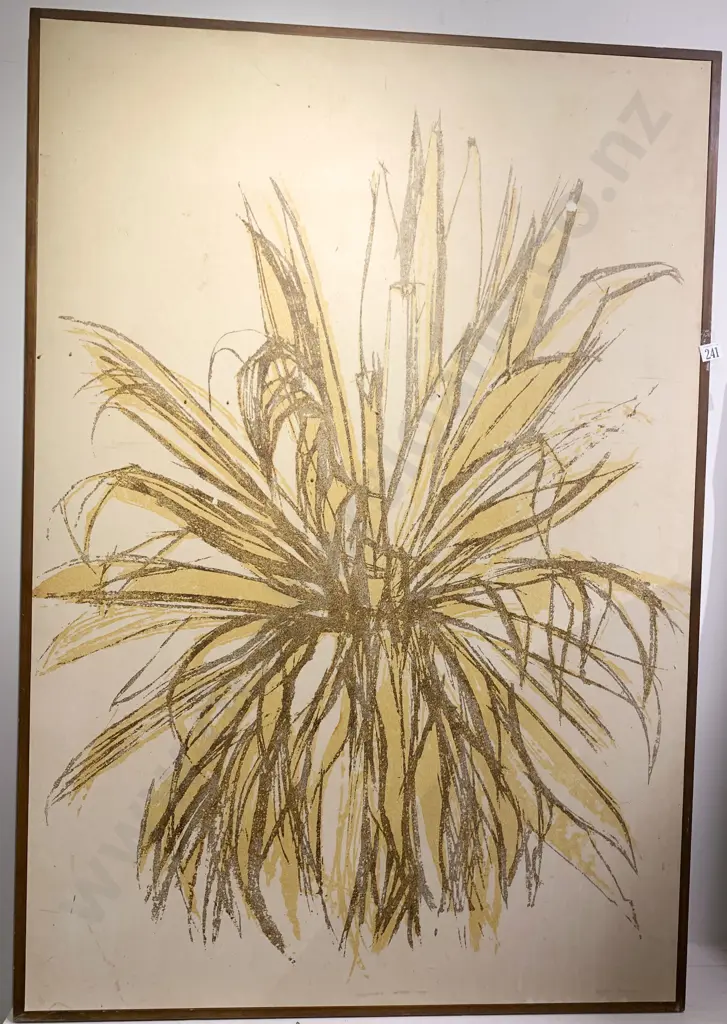 Suzanne Skerman "Cabbage Trees" relief print Image 1++