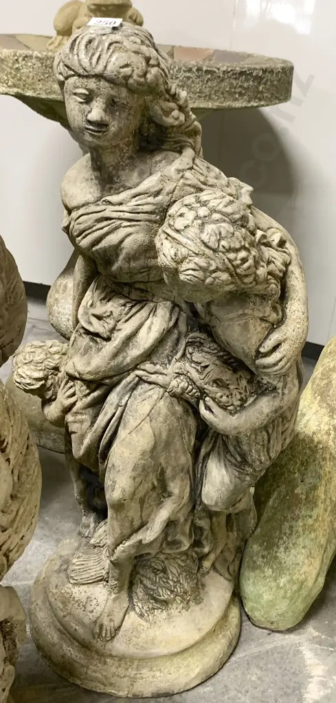 Garden Ornament of Mother and Child Image 1++