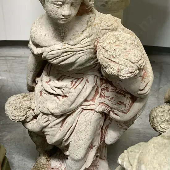 Garden Ornament of Mother and Child