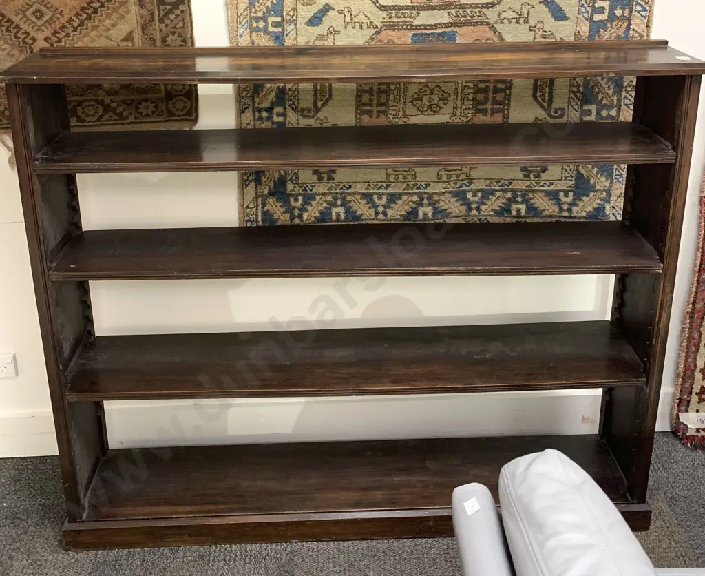 Edwardian Open Bookcase Image 1++