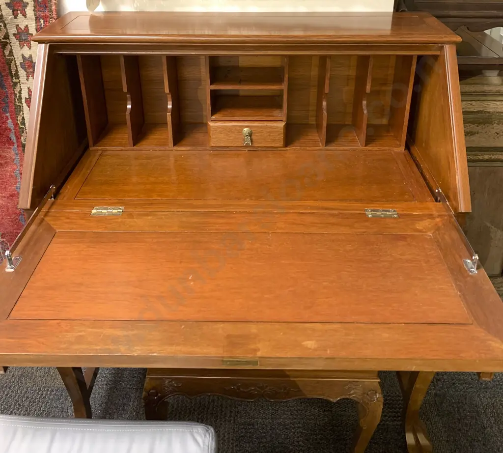 Chinese Rosewood Desk and Stool Image 1++