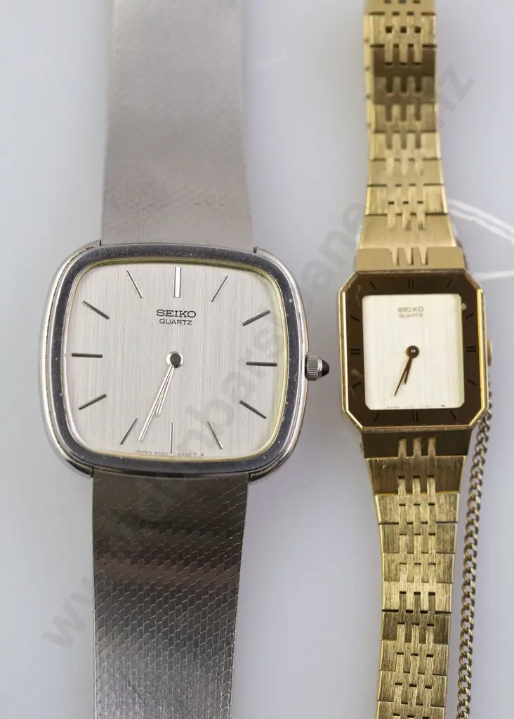 Seiko Quartz All Stainless Steel Dress Watch and Ladies Image 1++