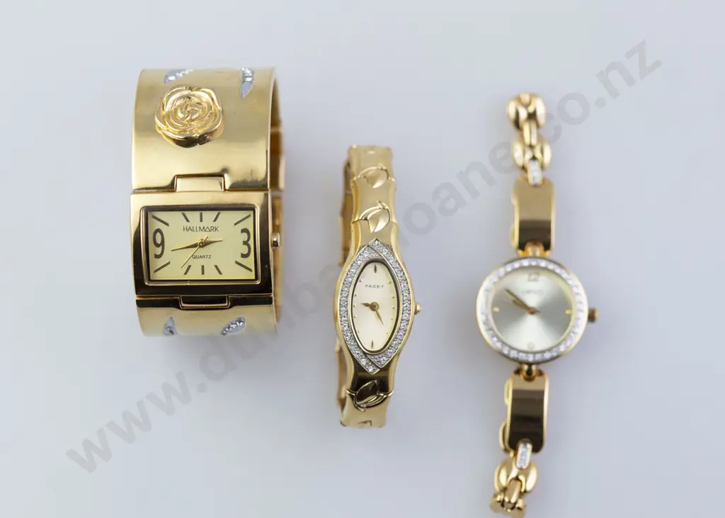 Hallmark Ladies Cuff Bracelet Wristwatch and Lanco Image 1++