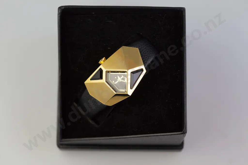 Boxed Fashion Time Wrist Watch with two others and various cufflinks and studs Image 1++