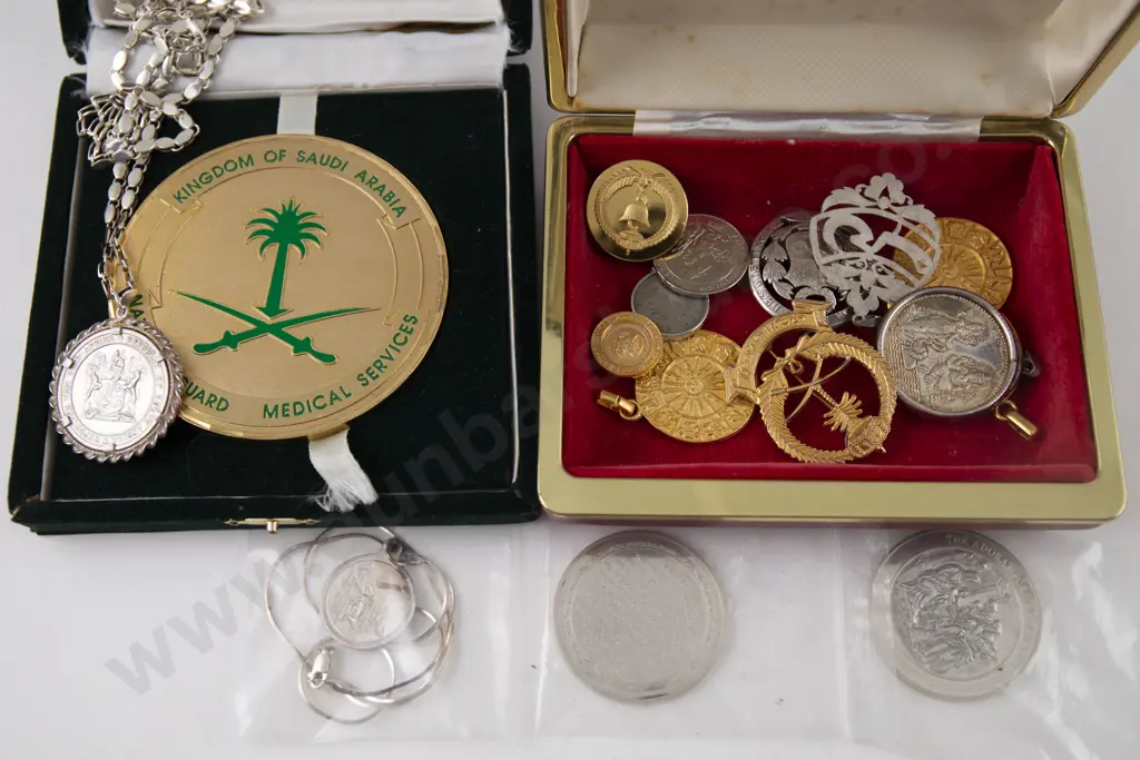 Various Silver and Plated Medallions Image 1++