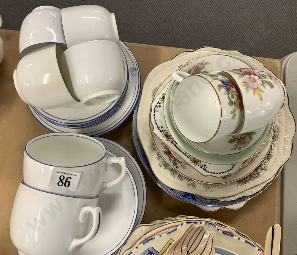 Four Shelley Trios with Two Larger Examples Together with Assorted Fancy China Image 1++
