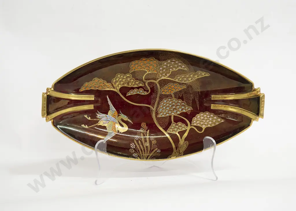 Carlton Ware "Rouge Royale" Double Handed Dish Image 1++