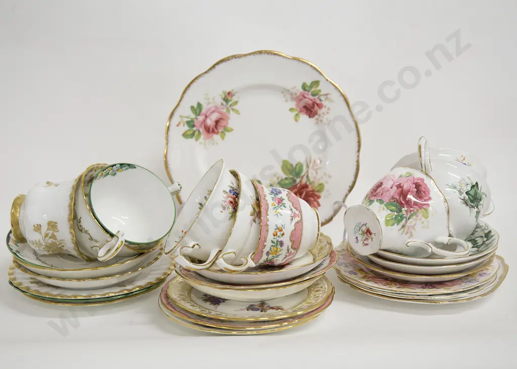 Nine Assorted Fancy China Duos and Trios etc Image 1++