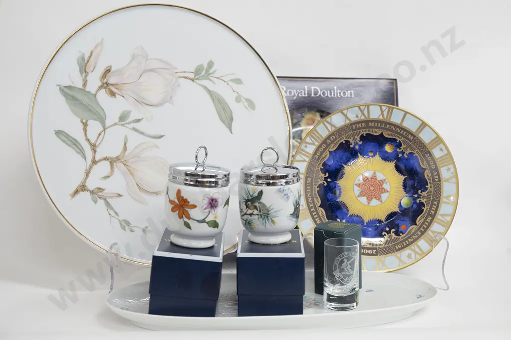 Quantity of Boxed China together with Hutschenreuther Cake Plate Image 1++