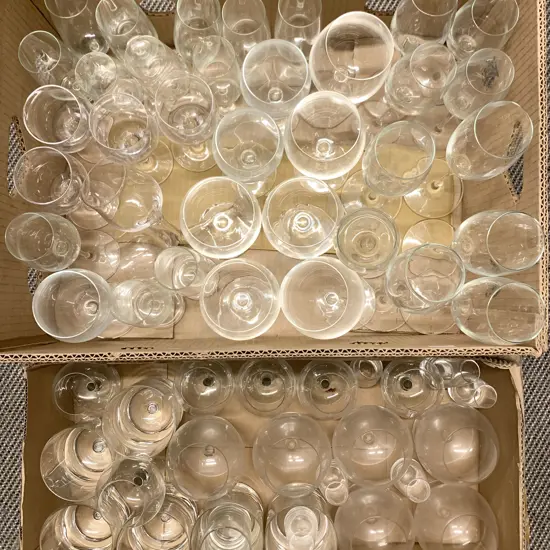 Two Boxes of Glassware