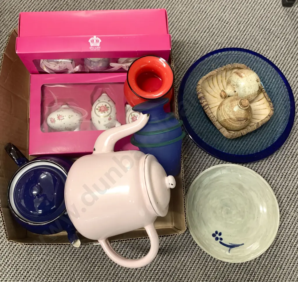 Box of Assorted Including Royal Albert Christmas Decorations Image 1++