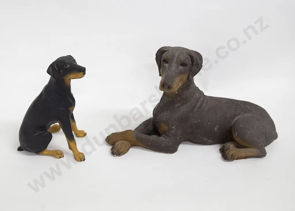 Two Doberman Dogs Image 1++