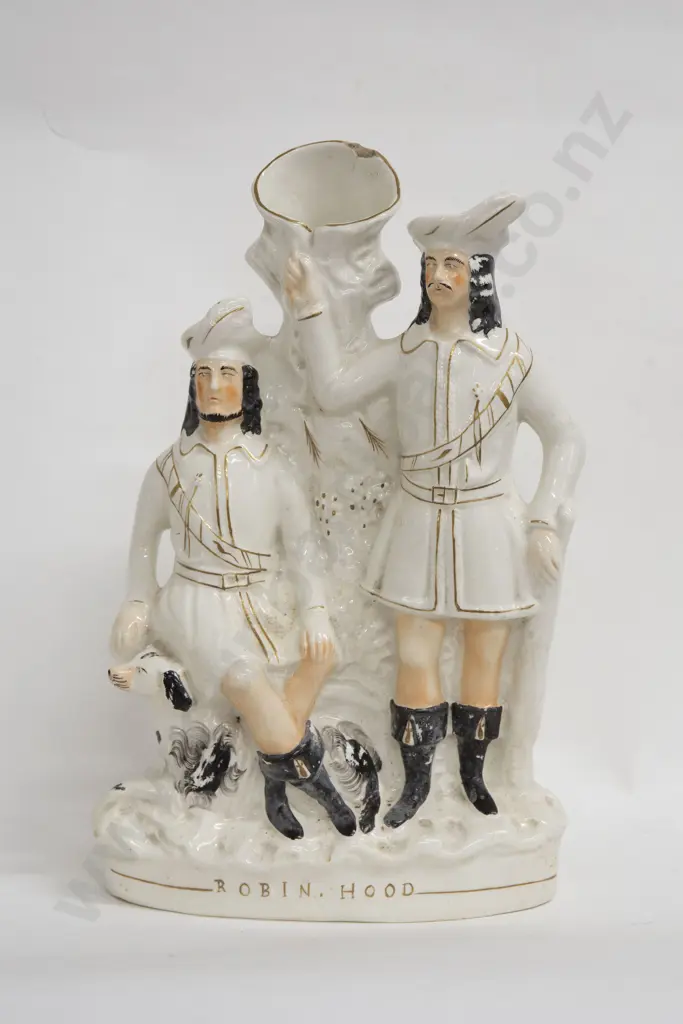 Staffordshire Robin Hood Spill Vase (a/f) Image 1++