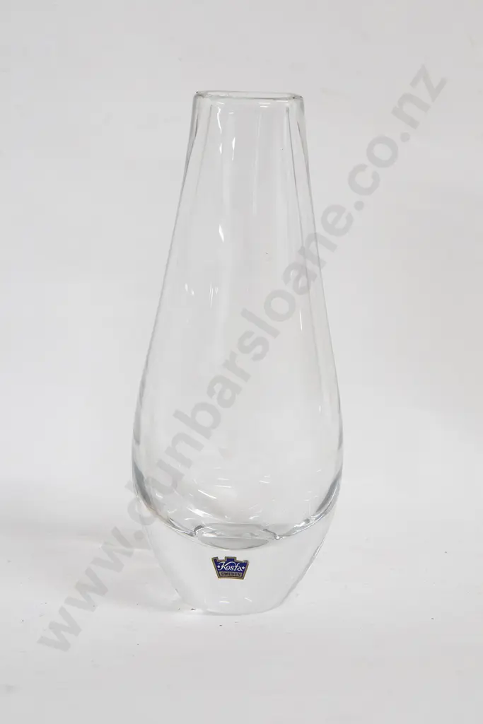 Engraved Kosta Sweden Glass Vase Image 1++