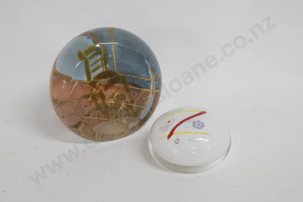 Two Caithness Glass Paper Weights Image 1++