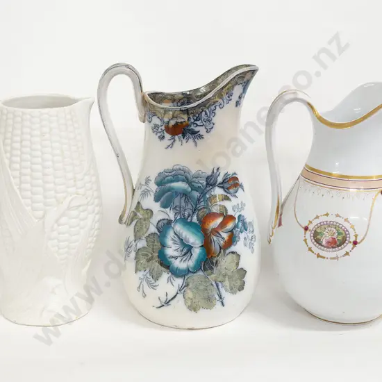Three Vict Staffordshire Jugs (a/f)