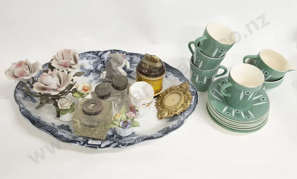 Ashet Assorted Ornaments and "Korn-Tiki" Part Tea Set Image 1++