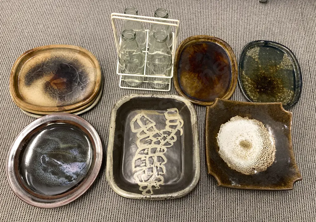 Box with Milk Bottles and Pottery Image 1++