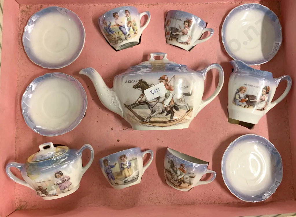 Vintage Dolls China Tea Set Image 1++