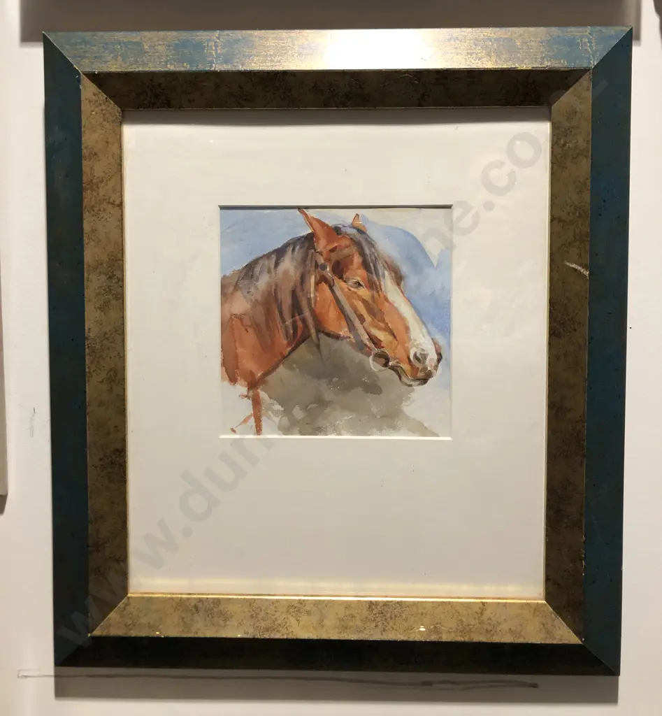 Watercolour of a Horses Head Image 1++