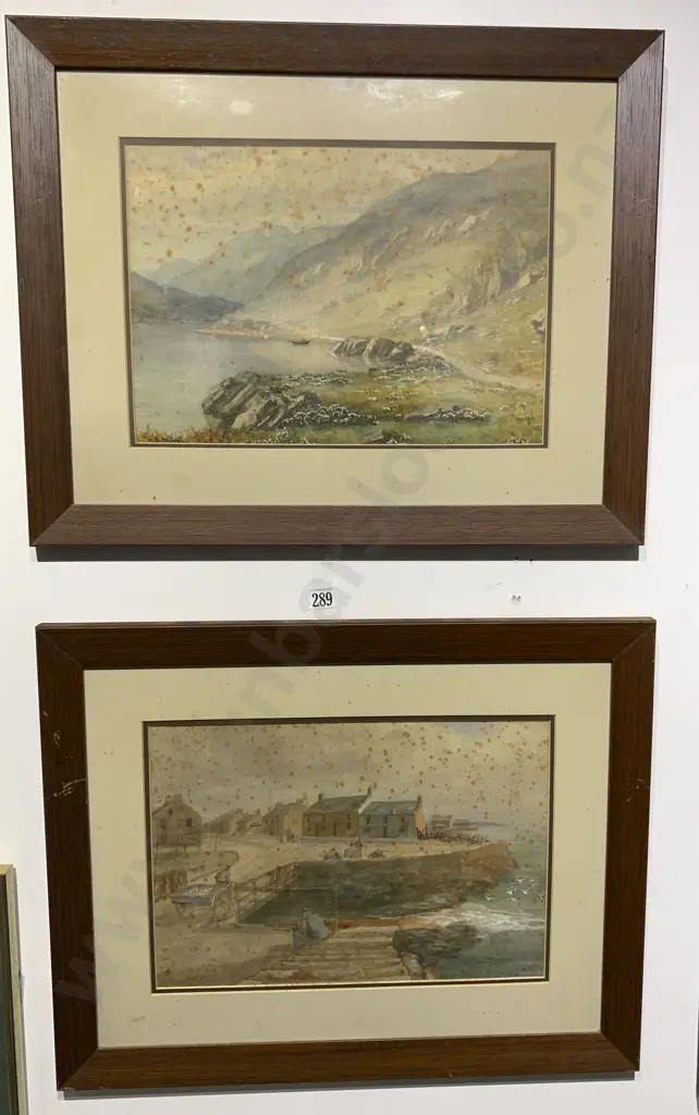 Two English Watercolour Landscapes (badly foxed) Image 1++