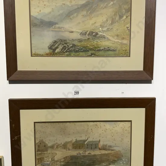Two English Watercolour Landscapes (badly foxed)