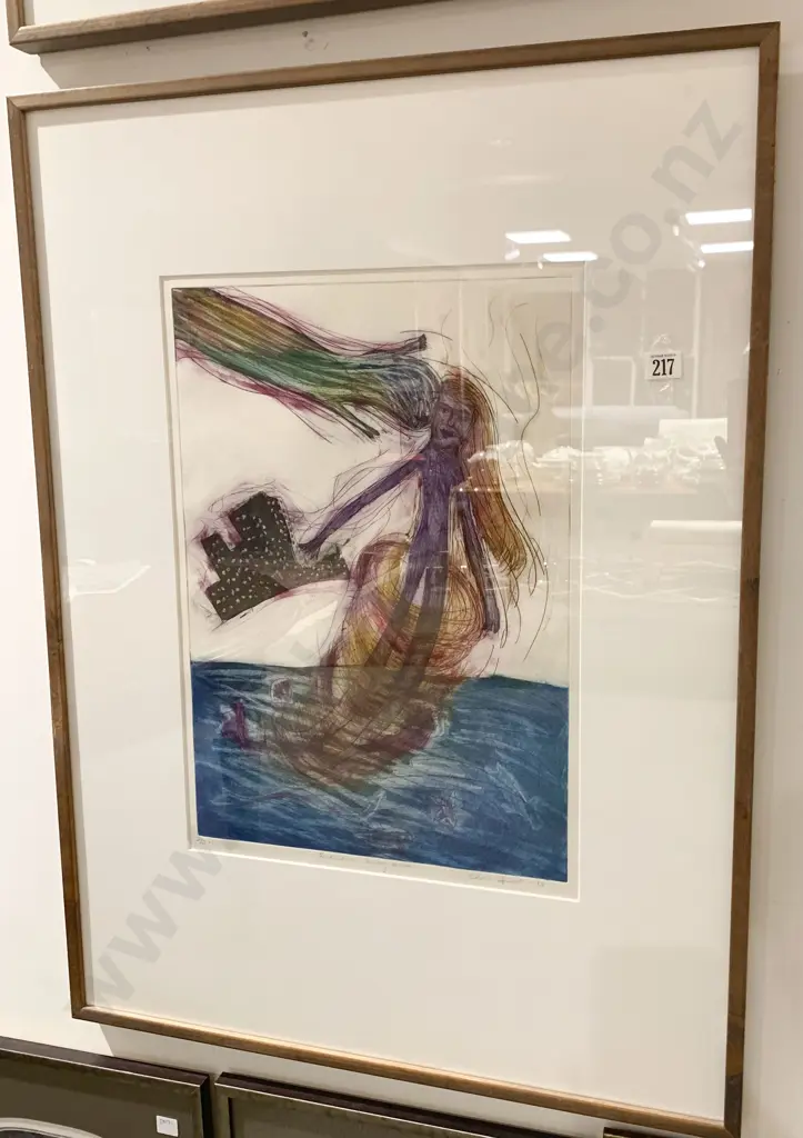 Charo Oquet Etching "Whisked Away" Image 1++