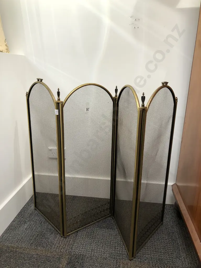 Four Panel Folding Fire Screen Image 1++