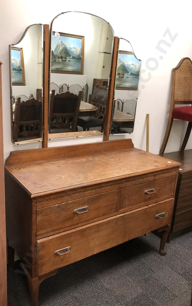 Oak Dressing Table Image 1++