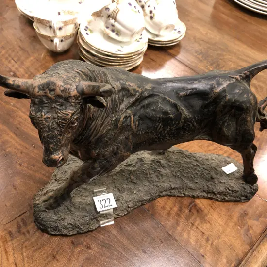 Resin Bull Ornament