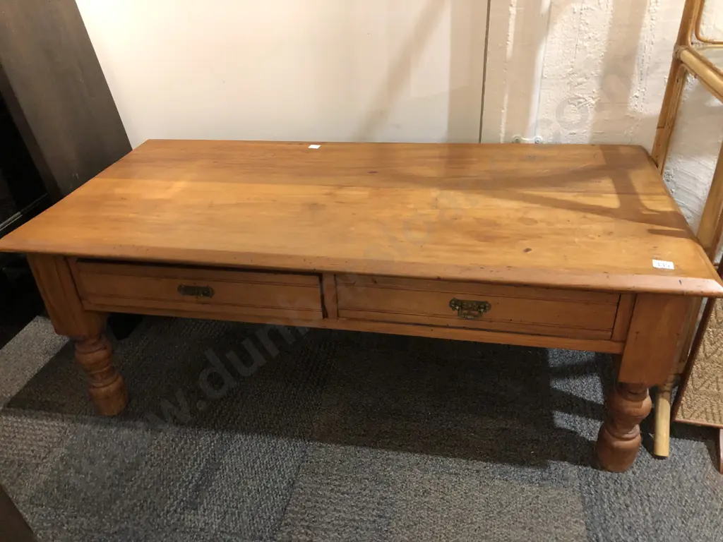 Rimu Two Drawer Coffee Table Image 1++