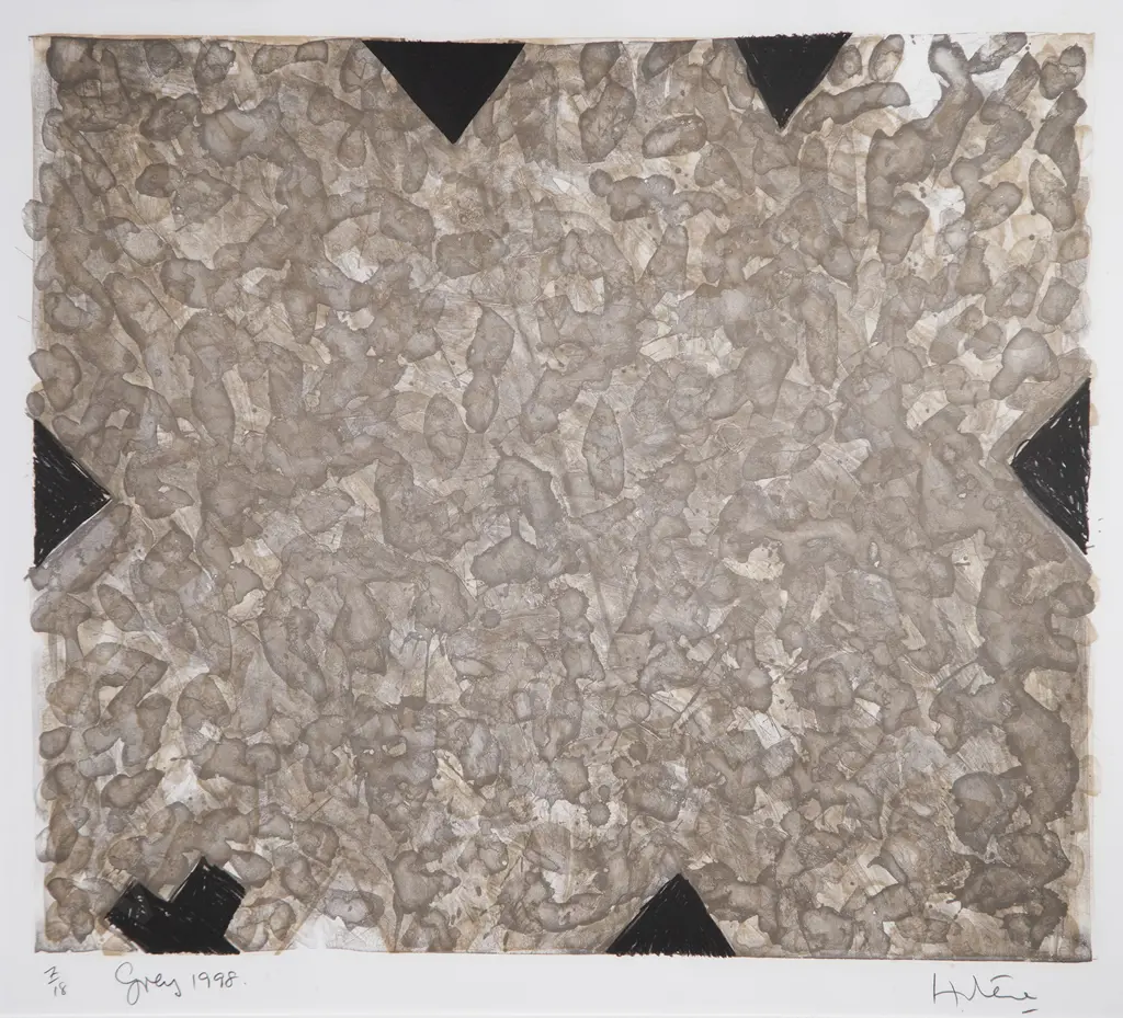 Ralph Hotere (1931-2013) - Grey Image 1++