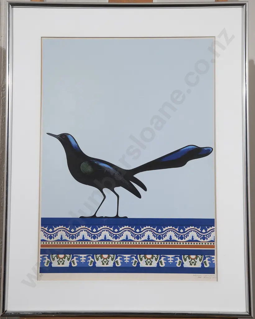Don Binney (1940-2012) - Grackle Veracruz Image 1++
