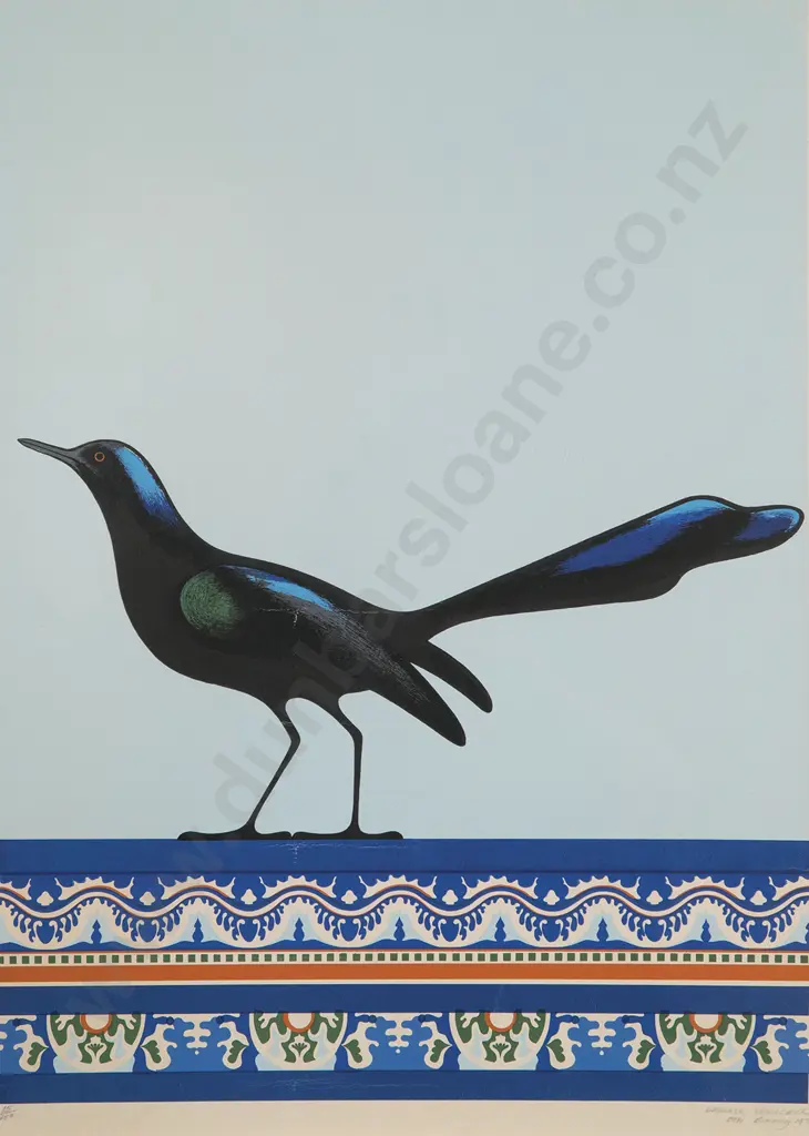 Don Binney (1940-2012) - Grackle Veracruz Image 1++