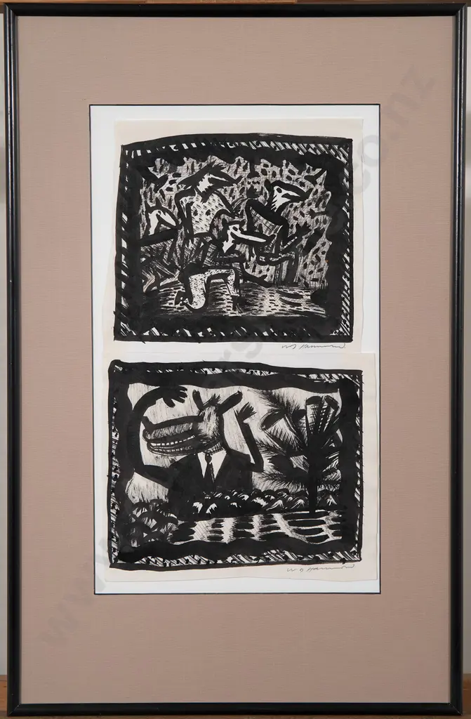 William (Bill) Hammond (1947-2021) - Untitled (Hybrid Creatures) Image 1++