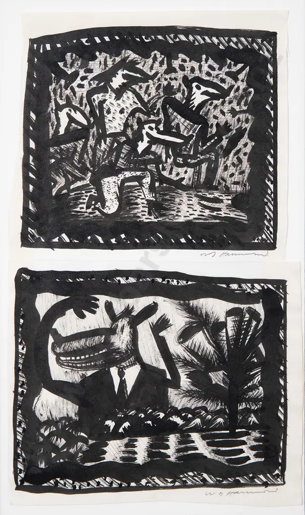 William (Bill) Hammond (1947-2021) - Untitled (Hybrid Creatures) Image 1++
