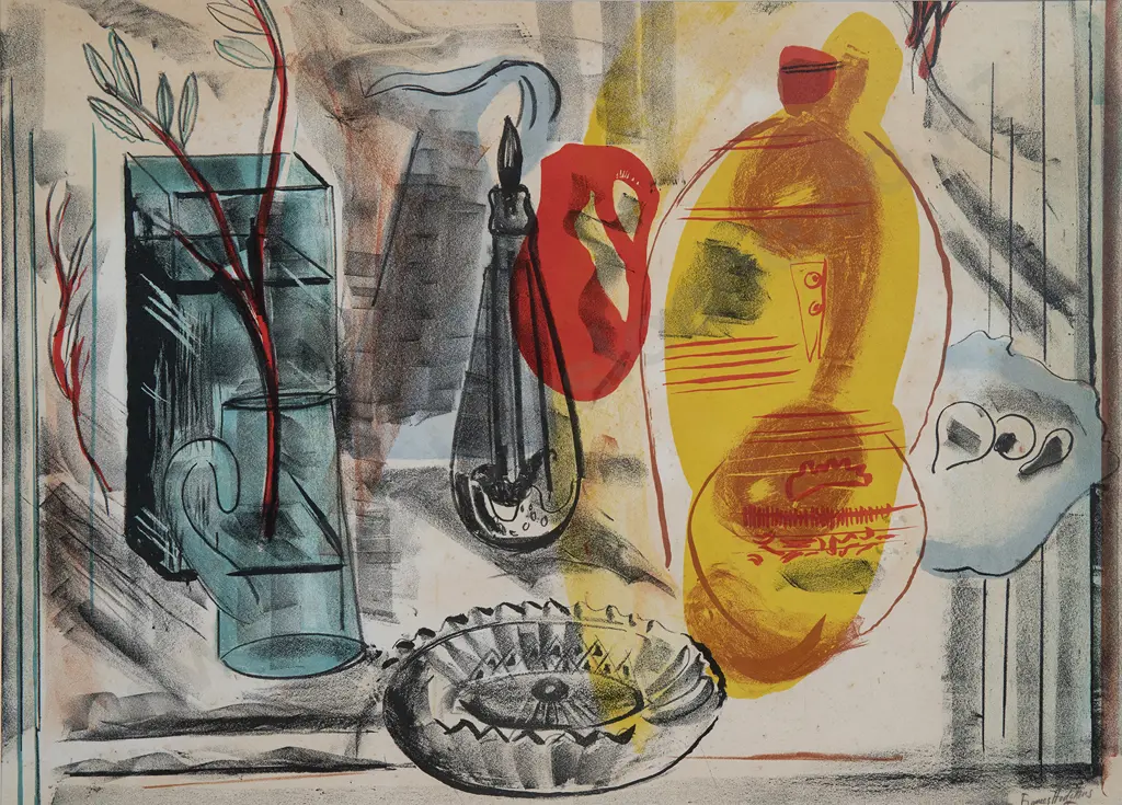 Frances Mary Hodgkins (1869-1947) - Arrangement of Jugs Image 1++