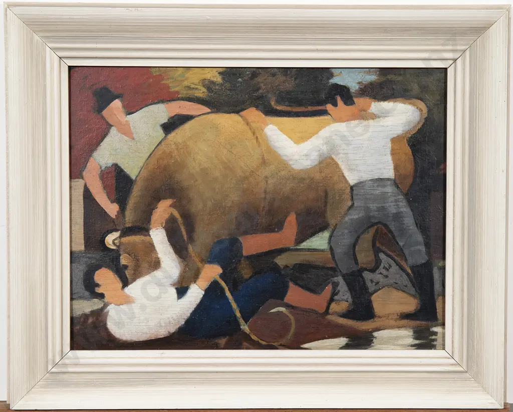 John Weeks (1888-1965) - The Enraged Bull Image 1++