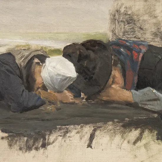 Petrus Van der Velden (1837-1913) - Childen of Marken