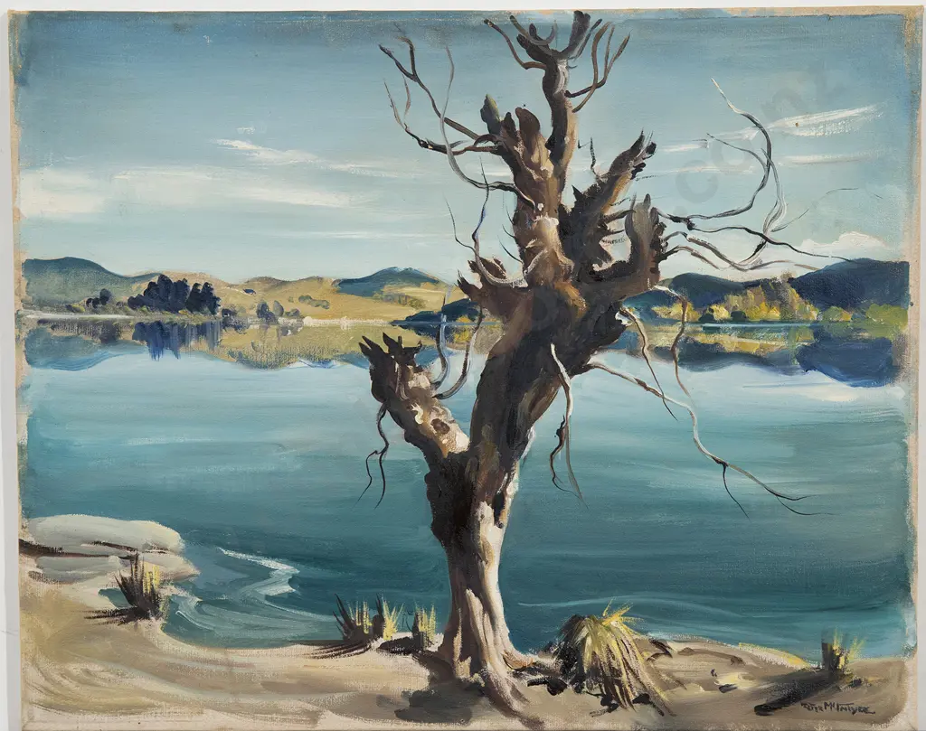 Peter McIntyre (1910-95) - Lake Tutira Image 1++