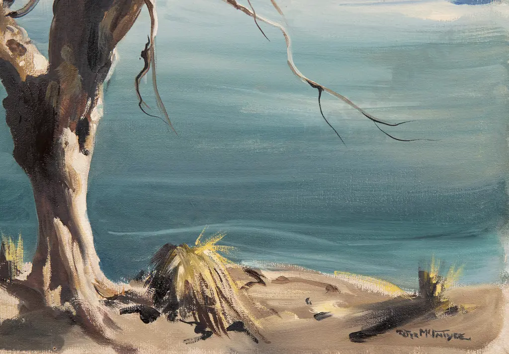 Peter McIntyre (1910-95) - Lake Tutira Image 1++